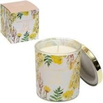 ► Свічка ароматична Gold Achillea у склянці з кришкою 9*7,5см 510г • Краща ціна в Борисполі, Воронькові • Купити в магазині ПРО1