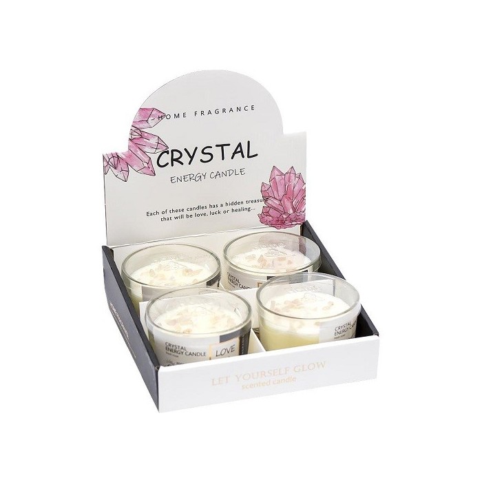 Свічка ароматична Crystal Energy Candle у склянці 9*7см 445г