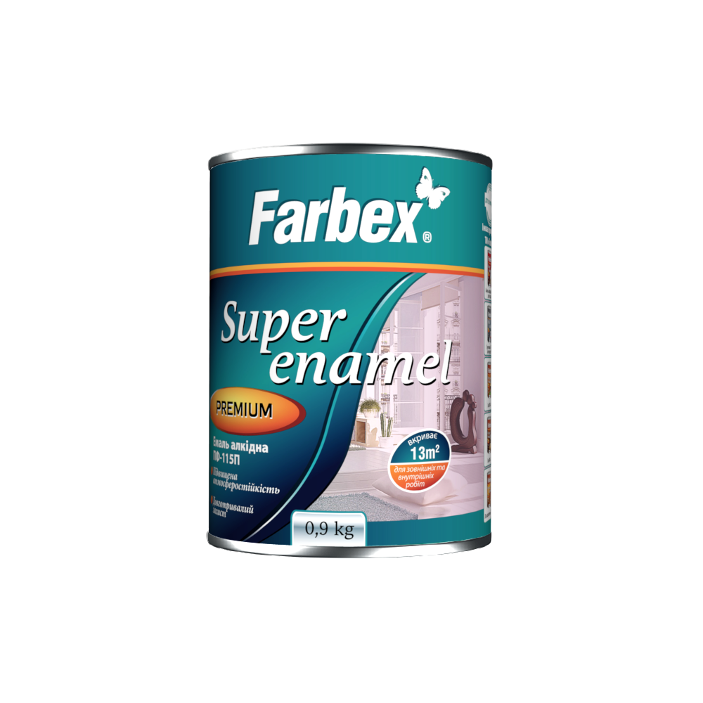 Емаль Farbex ПФ-115 П жовта 0,25 кг