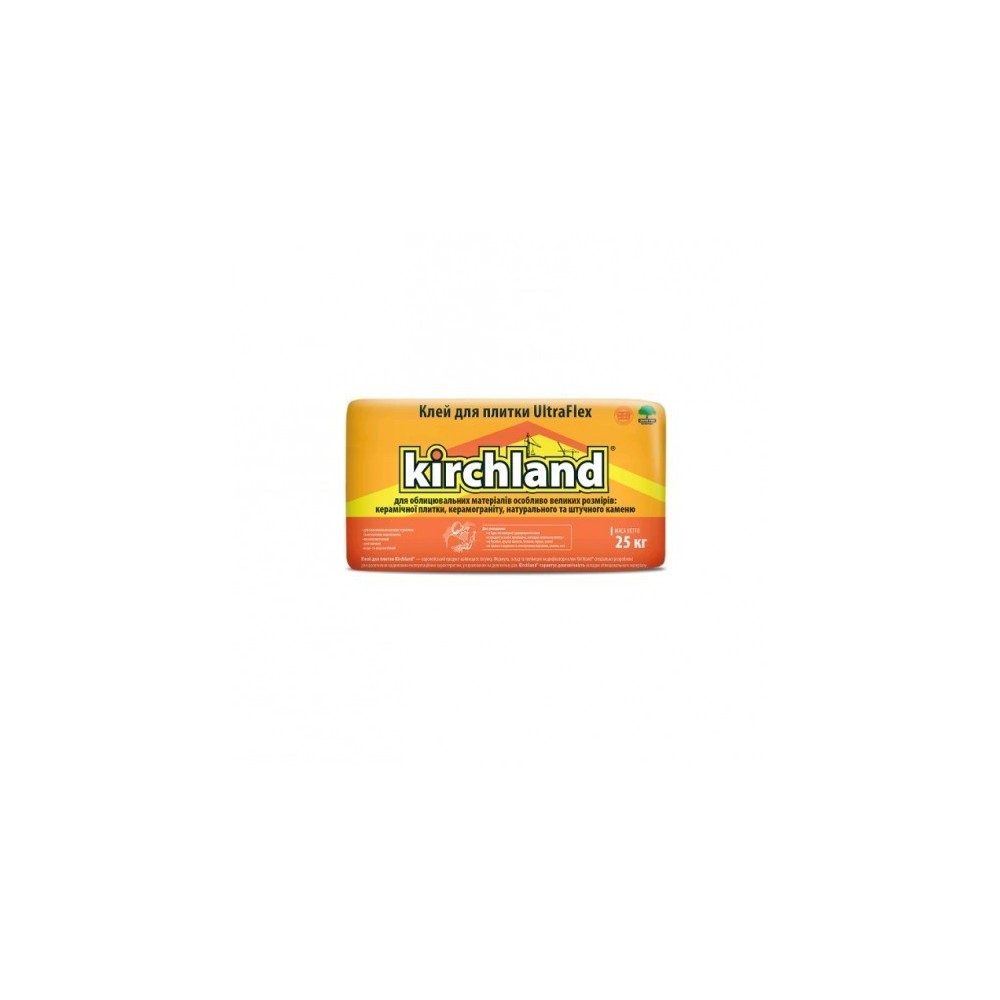 ► Клей для плитки Kirchland UltraFlex 25 кг • Краща ціна в Борисполі, Воронькові • Купити в магазині ПРО100БУД