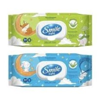 ► Серветки вологі  SMILE 84  шт  • Краща ціна в Борисполі, Воронькові • Купити в магазині ПРО100БУД