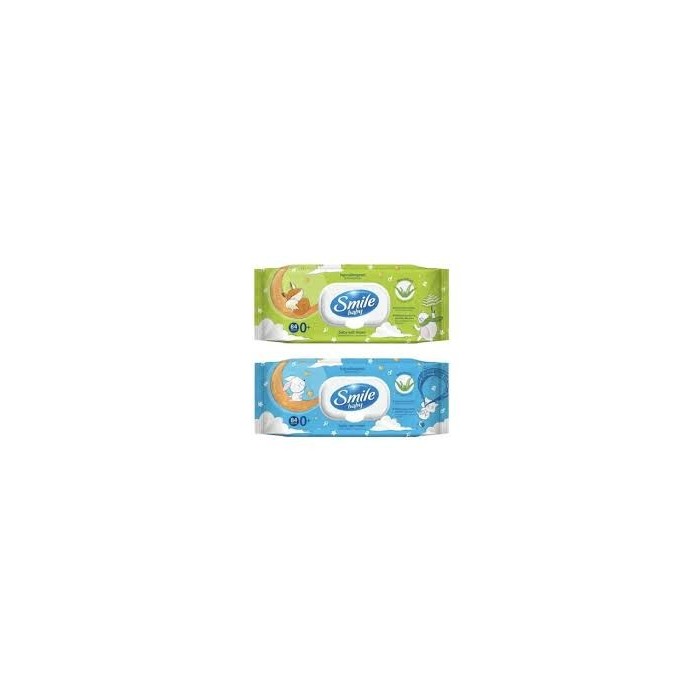 Серветки вологі SMILE 84 шт