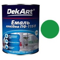 Емаль DekArt ПФ-115 яскраво-зелена 2,8 кг