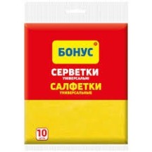 Серветки Бонус 10 шт віскозні