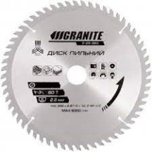 ► Диск пильний по дереву GRANITE 180 х 22.2 х 60T • Краща ціна в Борисполі, Воронькові • Купити в магазині ПРО100БУД