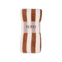 Рушник банний SOHO 50*70см мікроф. Stripe Cofee