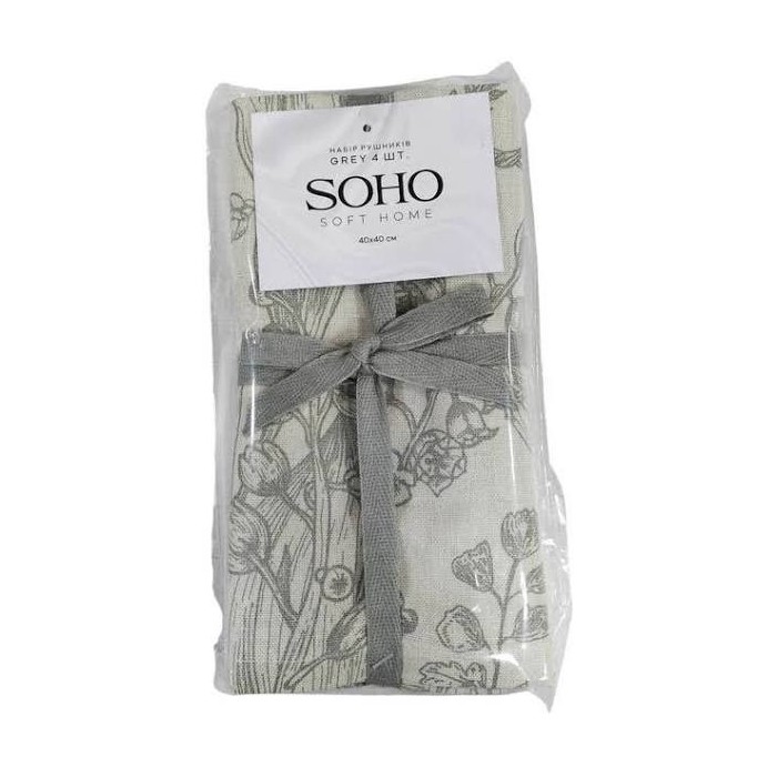 Набір рушників бавовна 40 х 40 см 4 шт Soho Еко
