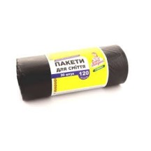 Пакети для сміття 120 л, 20 відривів