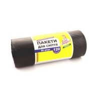 Пакети для сміття 120 л, 20 відривів
