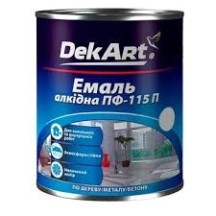 Емаль DekArt ПФ-115 яскраво-блакитна 2.8 кг