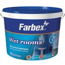 Фарба ТМ Farbex 7,0 кг матова для вологих приміщень