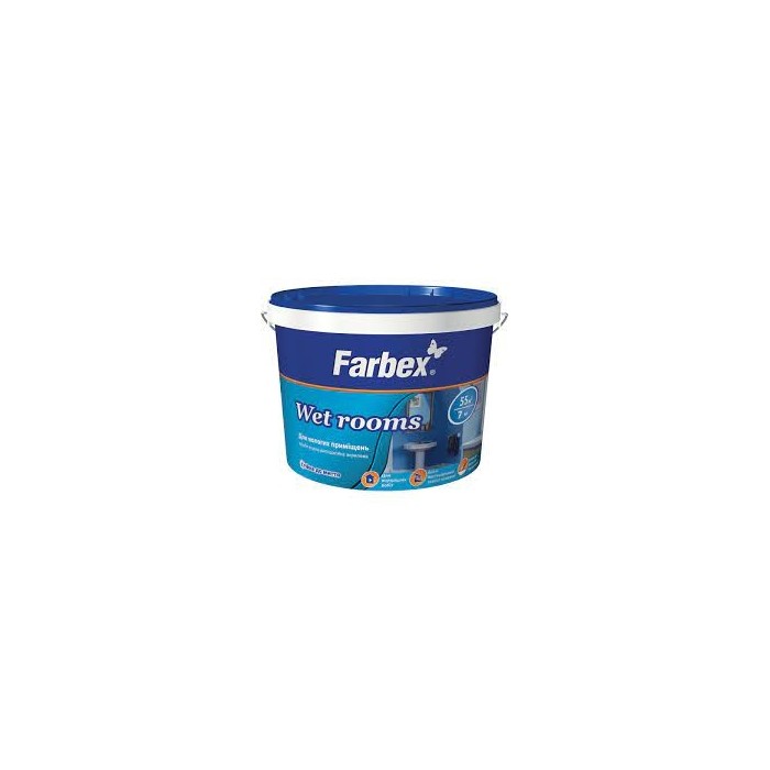 Фарба ТМ Farbex 7,0 кг матова для вологих приміщень