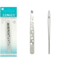 Пінцет скошений Zinger Classic сталь 9,5 см