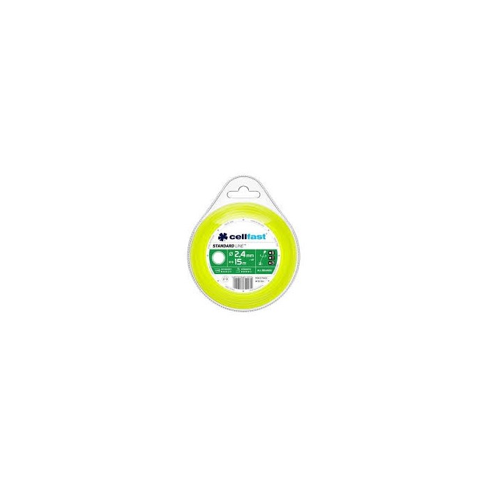 Лезо для тримера - кругле 2,4 мм х 15 м Standart
