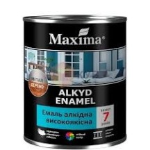 Емаль Maxima ТМ високоякісна біла глянсова 2,3 кг