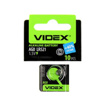 Батарейки VIDEX лужна AG0/LR521