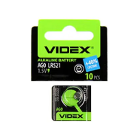 Батарейки VIDEX лужна AG0/LR521