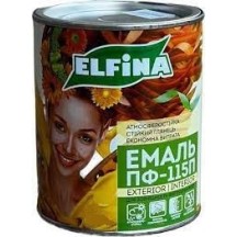 Емаль Elfina ПФ-115 0,9 сіра