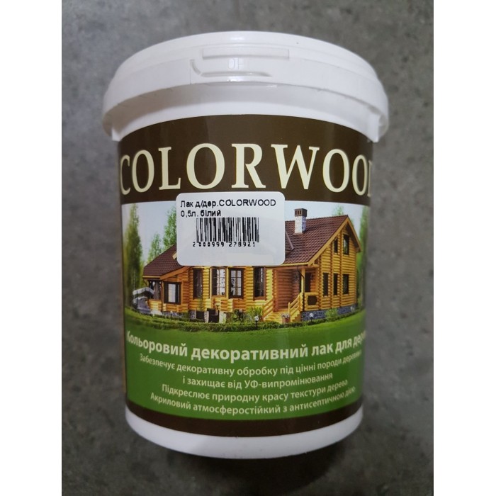 Лак акриловий COLORWOOD 0,5 л білий