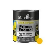 Емаль-грунт Maxima ТМ швидковисихаюча, жовта 2,5 кг