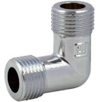 Коліно ЗЗ 3/4" HLV хром