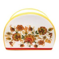 СЕРВЕТНИЦЯ КВІТКОВИЙ РОЗПИС, 10X8СМ