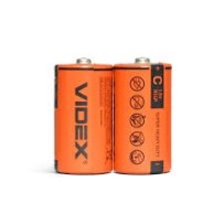 Батарейки VIDEX R14P/C 2 шт оранжева