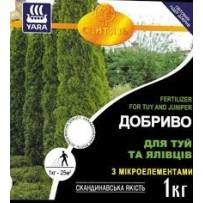 Добриво Yara для туй та ялівців 1 кг