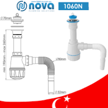 Сифон для мийки 70 мм 40/50 NOVA 1060N