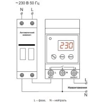 Реле напруги Новатек 25А 3 DIN PH-125 t