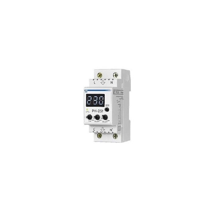 Реле напруги Новатек 25А 2 DIN RED