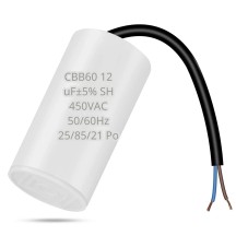 Кондесатор 12mf CBB60 450VAC дріт ТСТ-Н