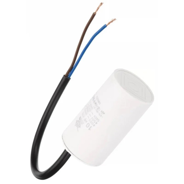Кондесатор 10mf CBB-60 450V провід