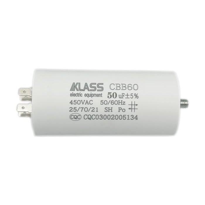 Кондесатор 50mf CBB-60 450V дріт