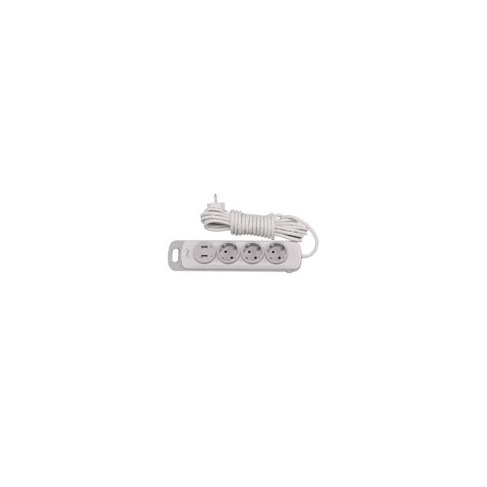 Подовжувач LUXEL 3 гнізда 3 м з/з + USB + Type C