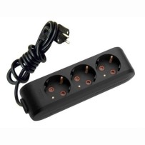 Подовжувач 3/5м чорний Multi-Let