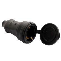 Розетка з/з ERKA 1*16 чорний