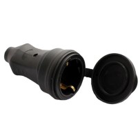 Розетка з/з ERKA 1*16 чорний