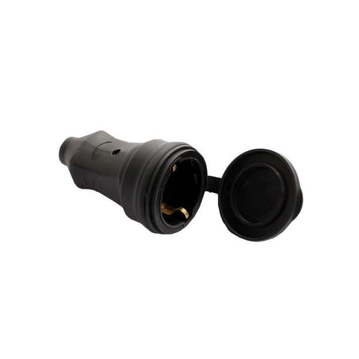 Розетка з/з ERKA 1*16 чорний