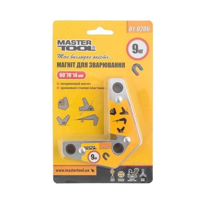 Струбцина для зварки магн. MASTERTOOL 9 кг
