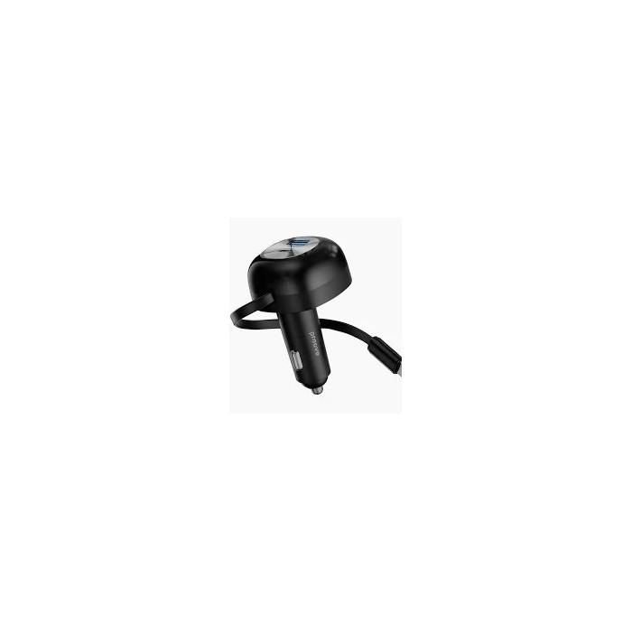АЗП Proove Pulsar 65W (Type-C + USB)+Retractable Type-C (black)