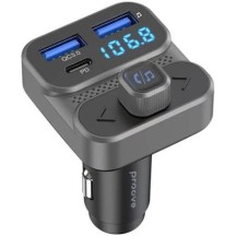 АЗП Proove FM Launcher Luxor SE 36W (PD+QC3.0) Type-C+USB (gray)
