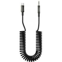 Кабель AUX Proove Steel Spring Type-C 3.5mm (1m) (black)