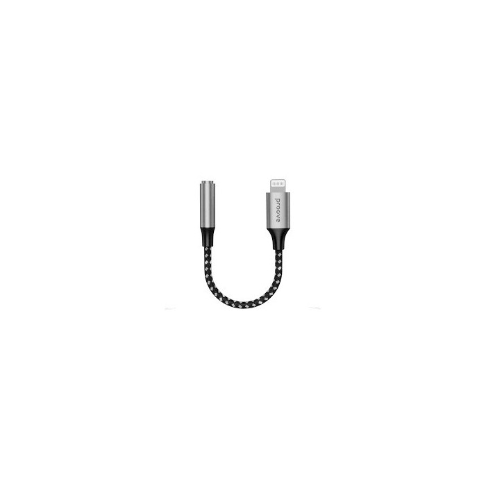 Перехідник AUX Proove SoundMesh Lightning to 3.5mm (gray)