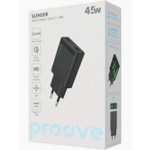 МЗП Proove Slender 45W (Type-C+USB) (black)