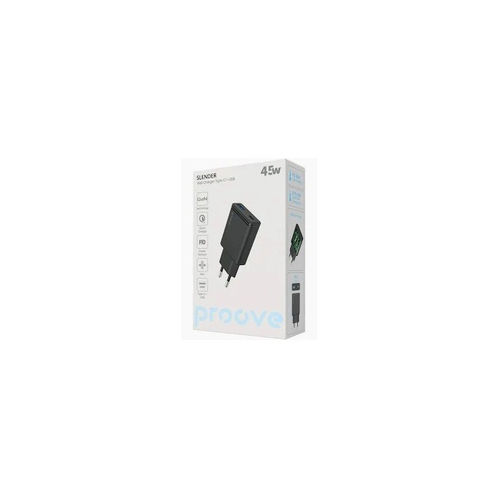МЗП Proove Slender 45W (Type-C+USB) (black)