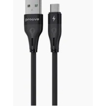 Кабель Proove Soft Silicone USB to Micro 2.4A 1m black