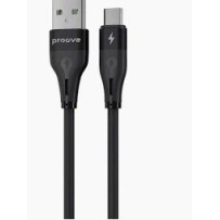 Кабель Proove Soft Silicone USB to Micro 2.4A 1m black