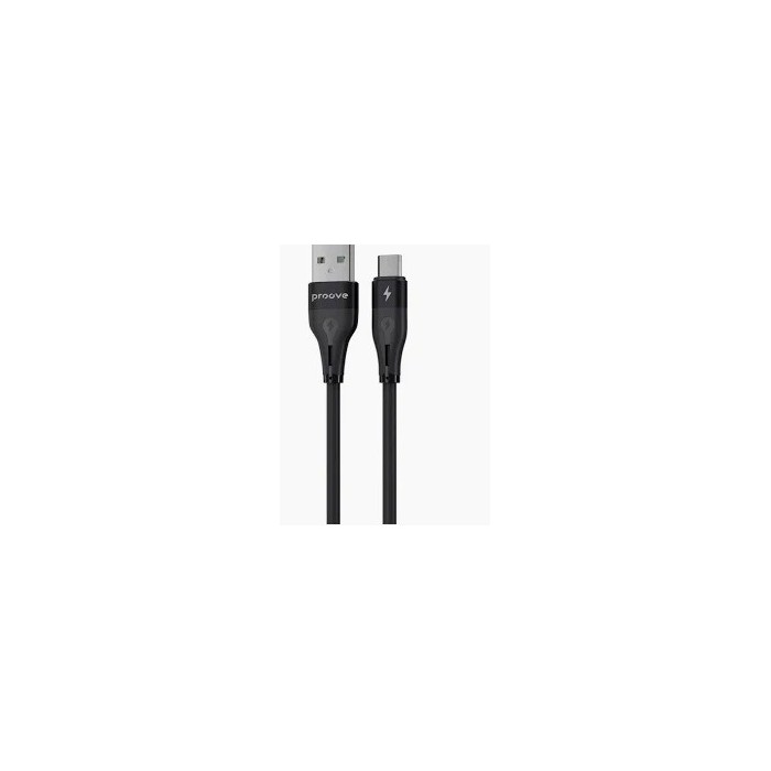 Кабель Proove Soft Silicone USB to Micro 2.4A 1m black