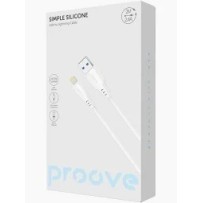 Кабель Proove Simple Silicone USB to Lightning 2.4A (2m) (white)